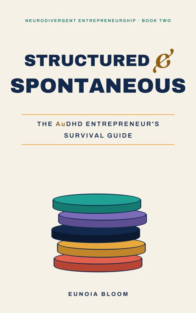 Cover of Structured and Spontaneous: The AuDHD Entrepreneur's Survival Guide by Eunoia Bloom